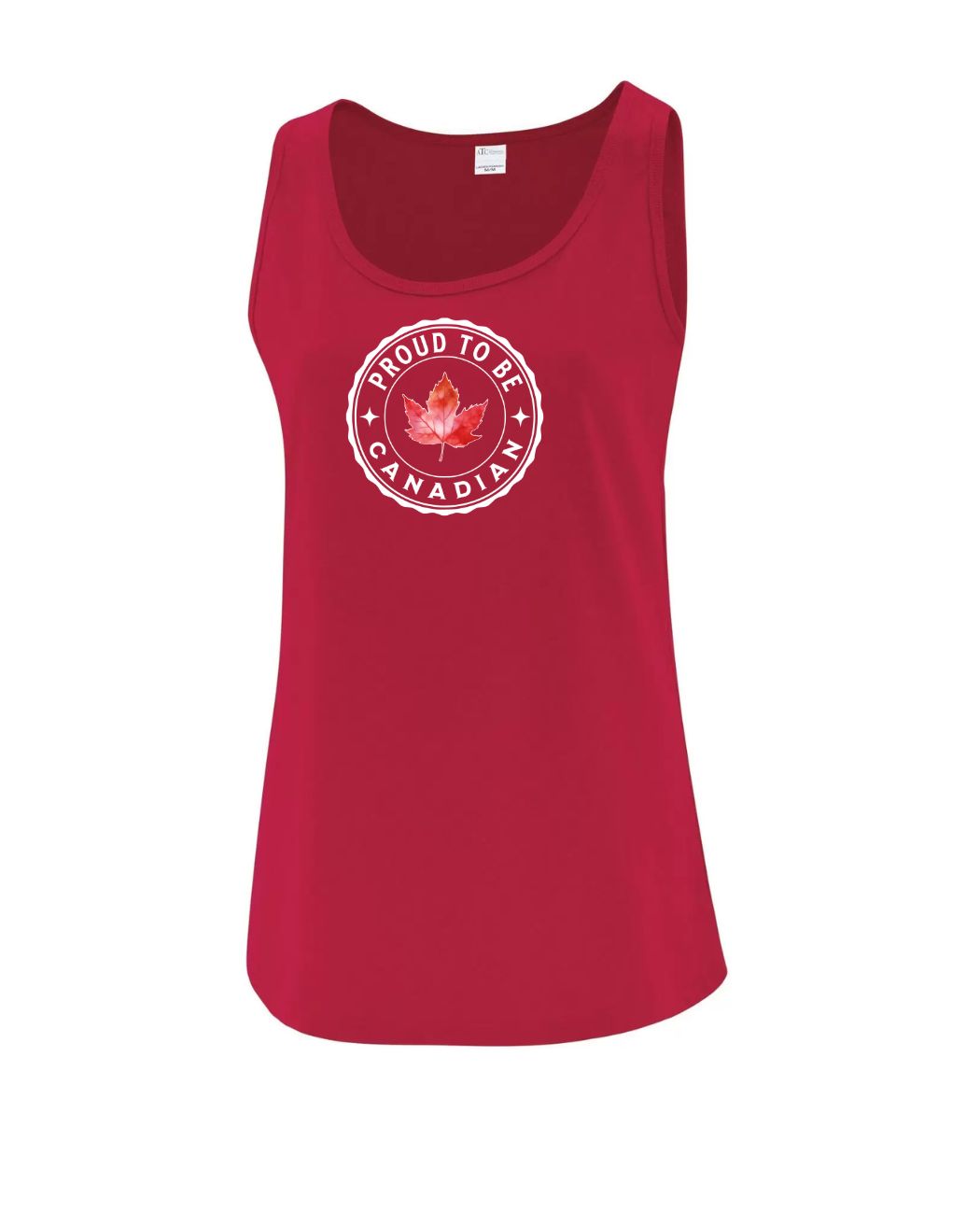 Proud To Be Canadian Leaf Full Women's Tank Tops - Gildan Canada (sewn Internationally)
