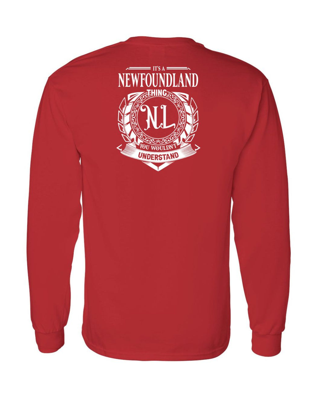 It's  A NFLD Thing Left Chest and Back Long Sleeve - Unisex