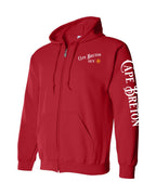 CB Guy Yellow Compass  Left Chest and Sleeve Zip Hoodie - Unisex