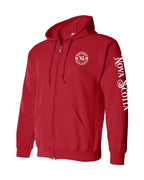 Born And Raised NS Left Chest and Sleeve Zip Hoodie - Unisex