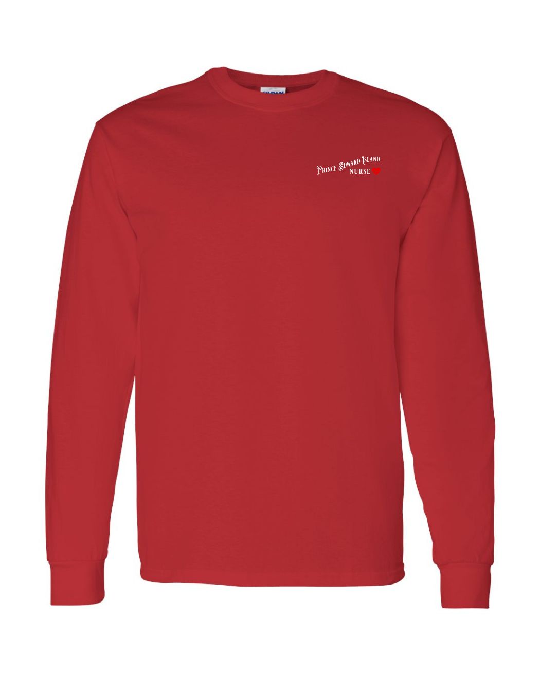Prince Edward Island Nurse Left Chest and Back Long Sleeve