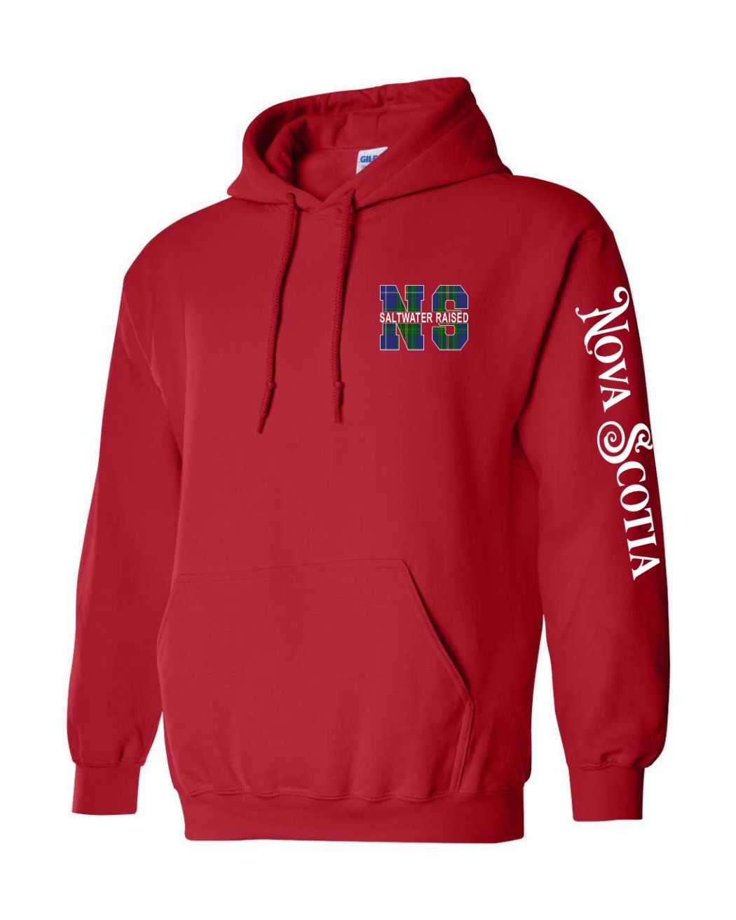 NS Saltwater Raised NS Left Chest and Sleeve Pullover Hoodie - Unisex