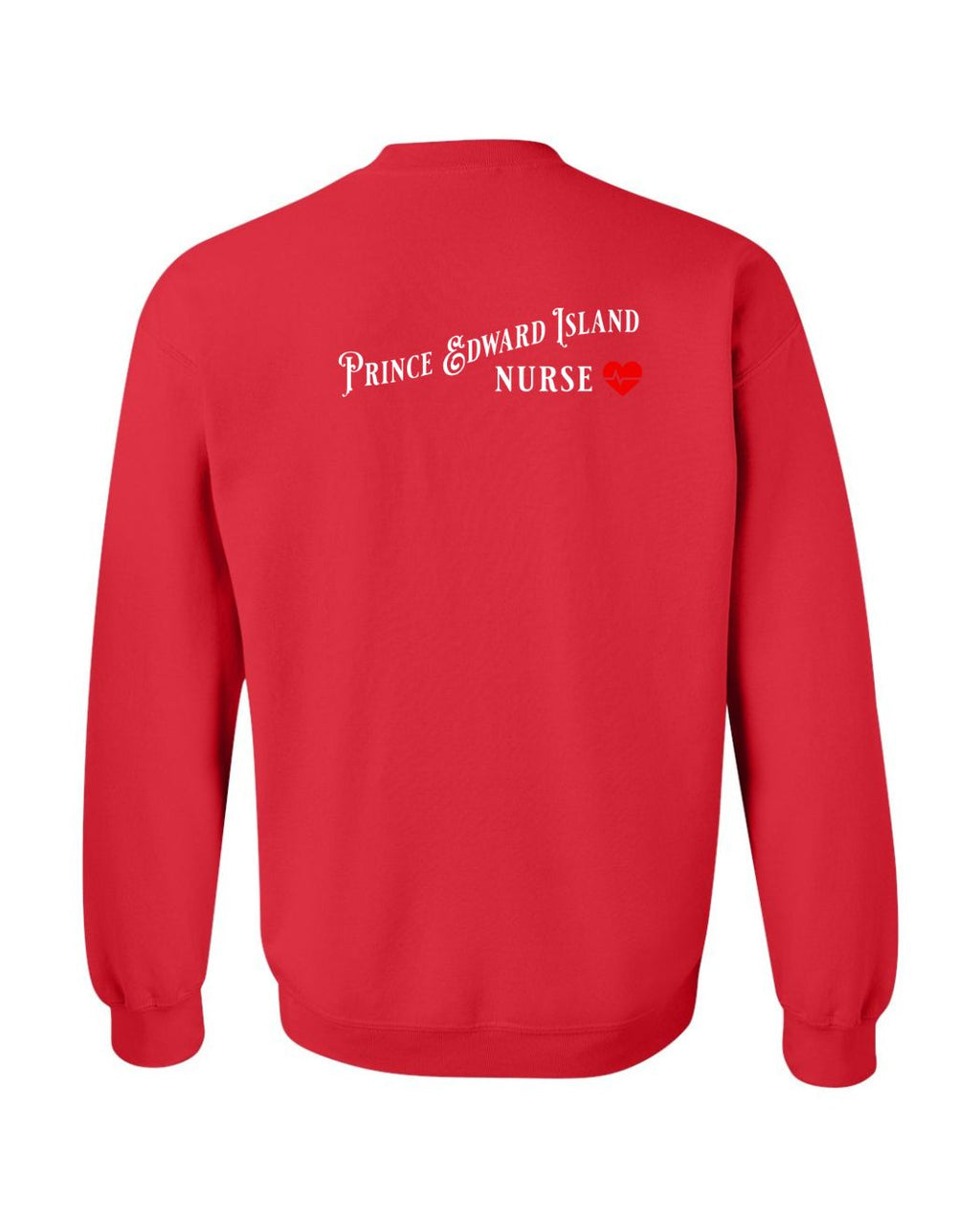 PEI Nurse Left Chest and Back Crewneck Sweatshirt - Unisex