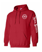 Born and Raised NS Left Chest and Sleeve Pullover Hoodie - Unisex