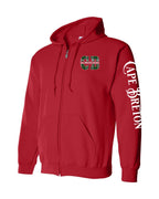 CB Saltwater Raised Left Chest and Sleeve Zip Hoodie - Unisex