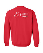 Just a CB Girl Tartan Left Chest and Back Crewneck Sweatshirt - Unisex