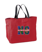 Tartan Saltwater Raised NS NS Tote Bag
