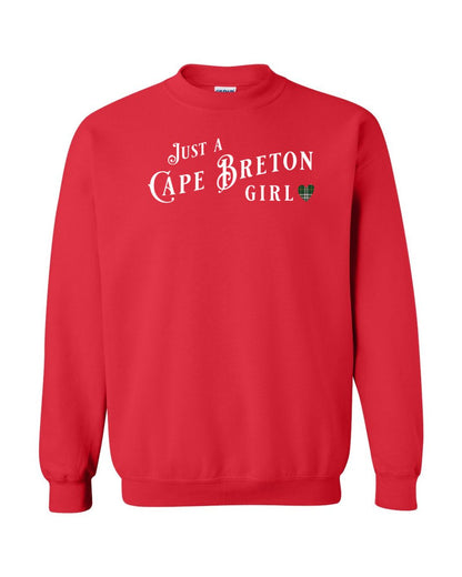 Just a Cape Breton Girl Tartan Full Crewneck Sweatshirt