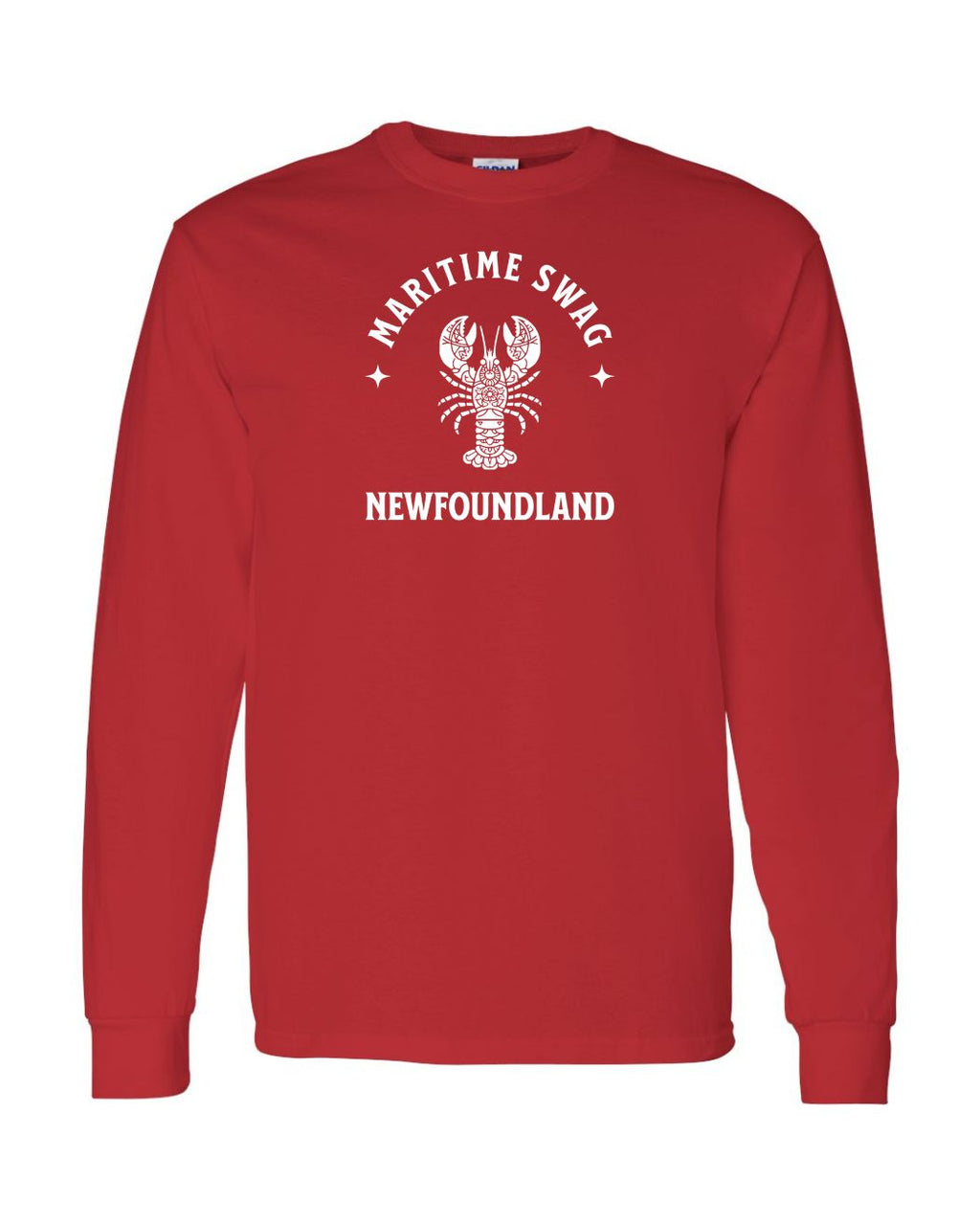 Maritime Swag NFLD Mandala white Lobster Long Sleeve - Unisex