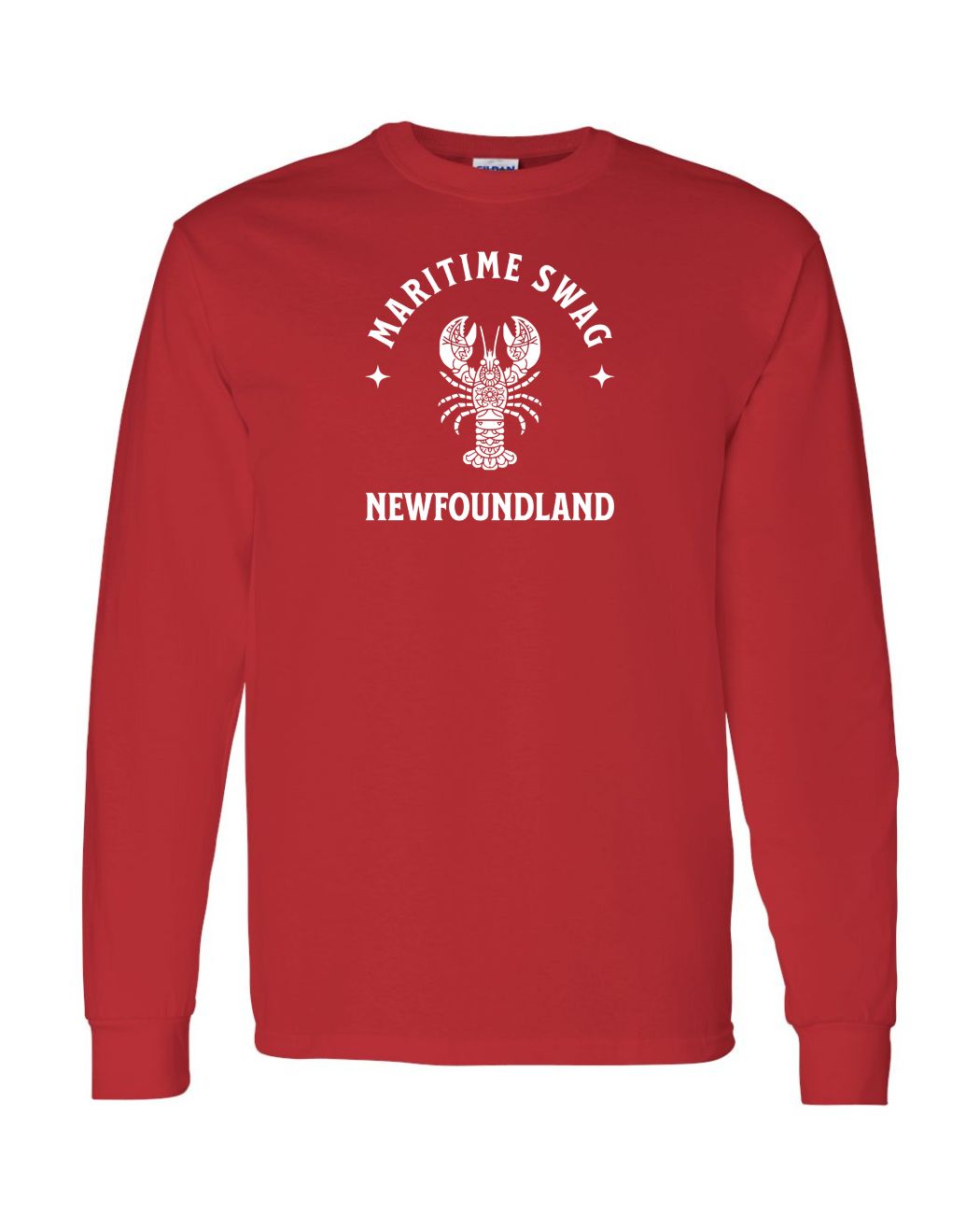 Maritime Swag NFLD Mandala white Lobster Long Sleeve - Unisex