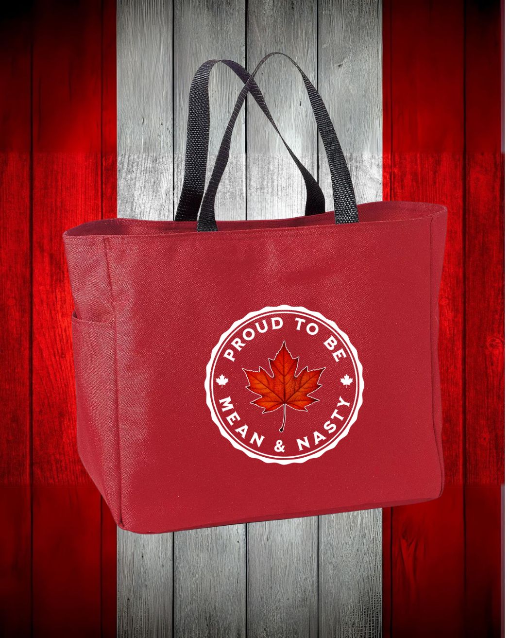 proud to be Mean and Nasty Leaf Tote Bag
