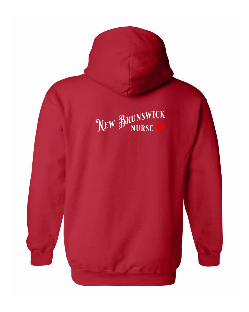 New Brunswick Nurse Left Chest and Back Pullover Hoodie