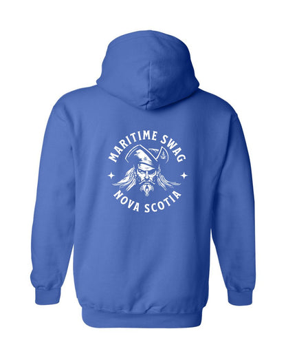 Swag Pirate Hoodie Nova Scotia Left Chest and Back