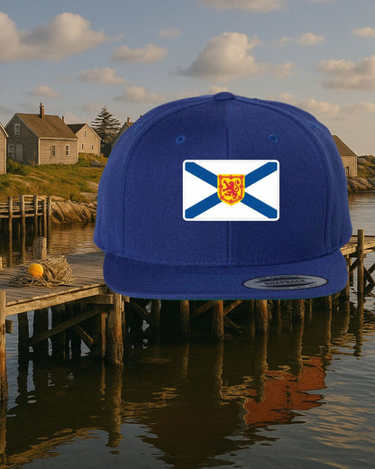 Nova Scotia Flag Patch Flat Brim Hat