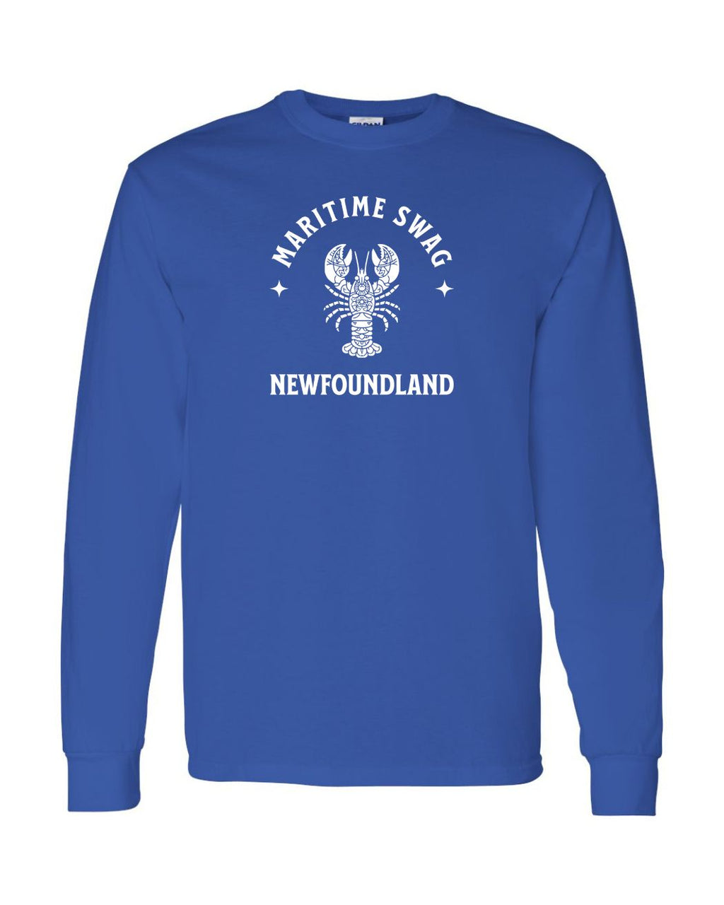 Maritime Swag NFLD Mandala white Lobster Long Sleeve - Unisex