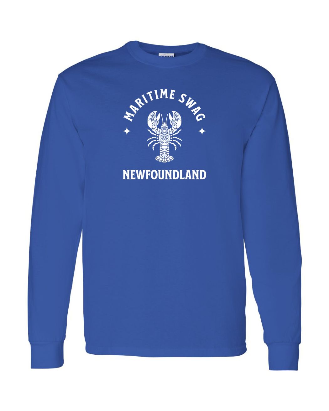 Maritime Swag NFLD Mandala white Lobster Long Sleeve - Unisex