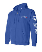 CB Girl Red Heart Left Chest and Sleeve Zip Hoodie - Unisex