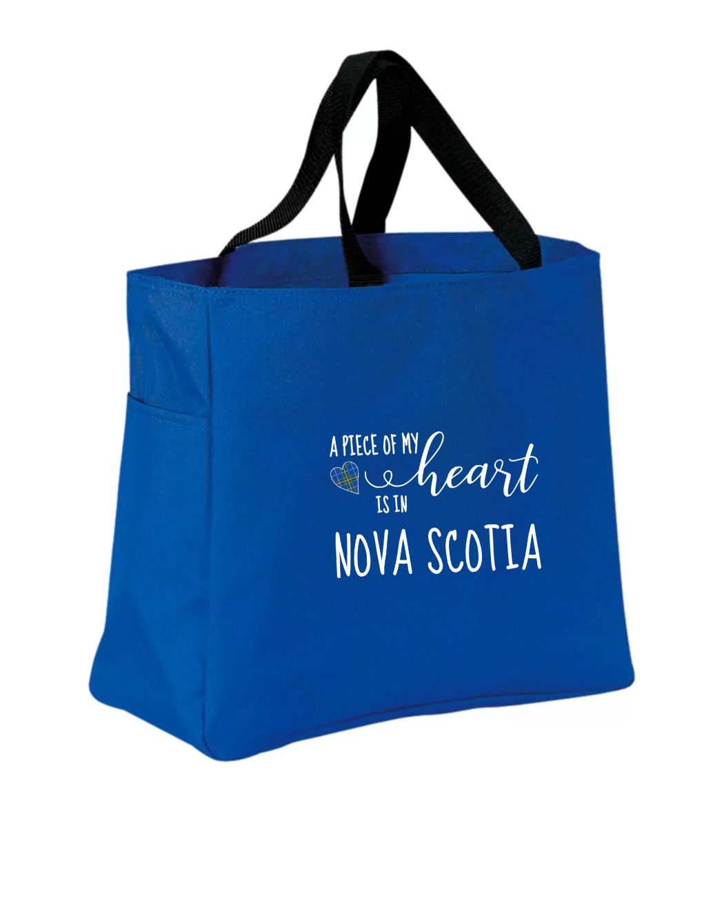 Piece of my Heart NS Tartan Heart Tote Bag