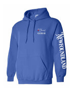 A piece of my Heart NFLD Left Chest (Red Heart) and Sleeve Pullover Hoodie - Unisex