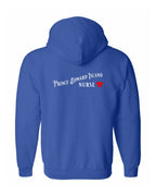 PEI Nurse Left Chest and Back Zip Hoodie - Unisex