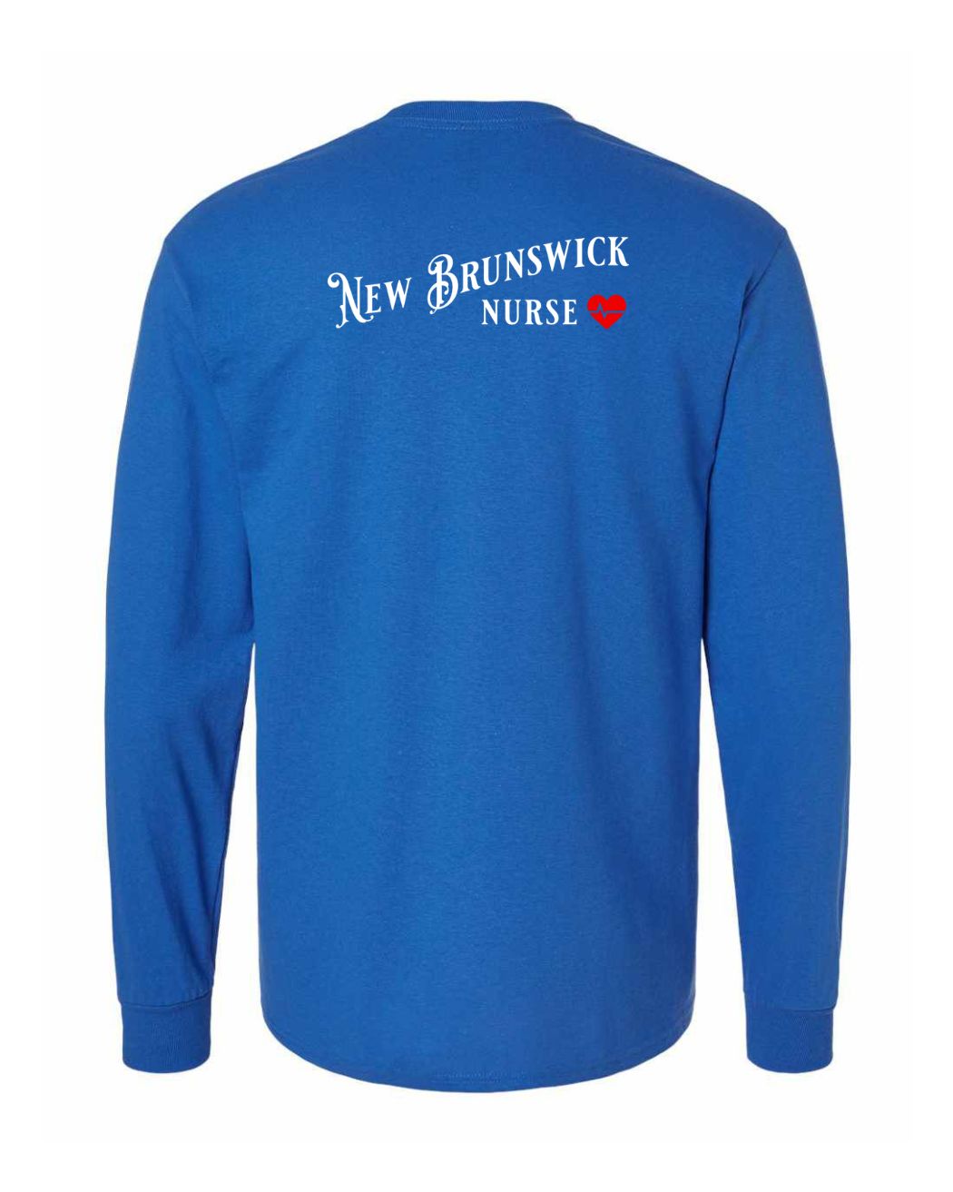New Brunswick Nurse Left Chest and Back Long Sleeve