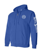 Born And Raised NS Left Chest and Sleeve Zip Hoodie - Unisex