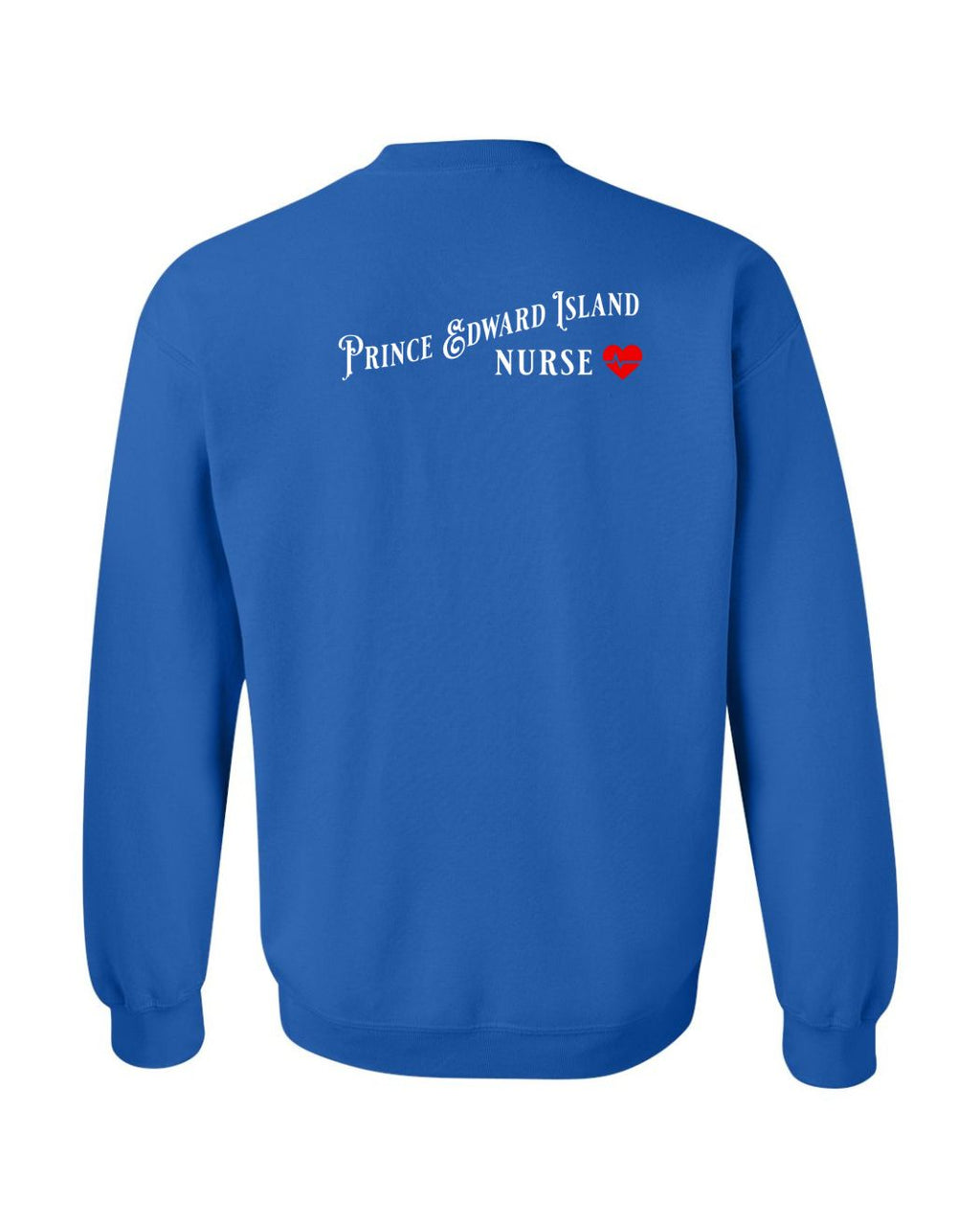 PEI Nurse Left Chest and Back Crewneck Sweatshirt - Unisex