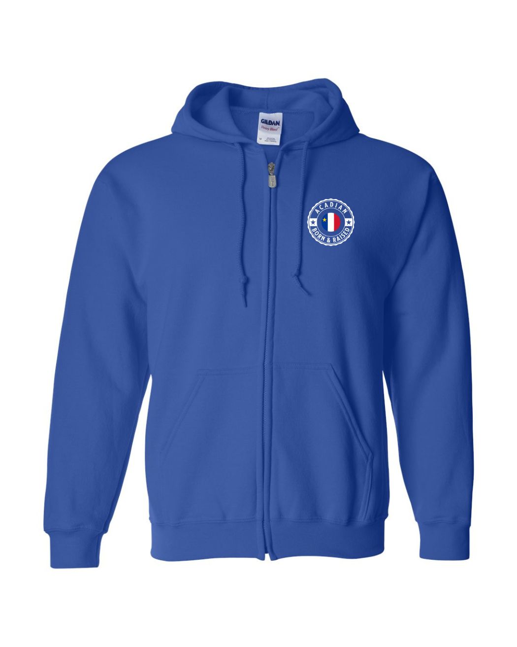 Acadian Born and Raised Left Chest Only Zip - Unisex
