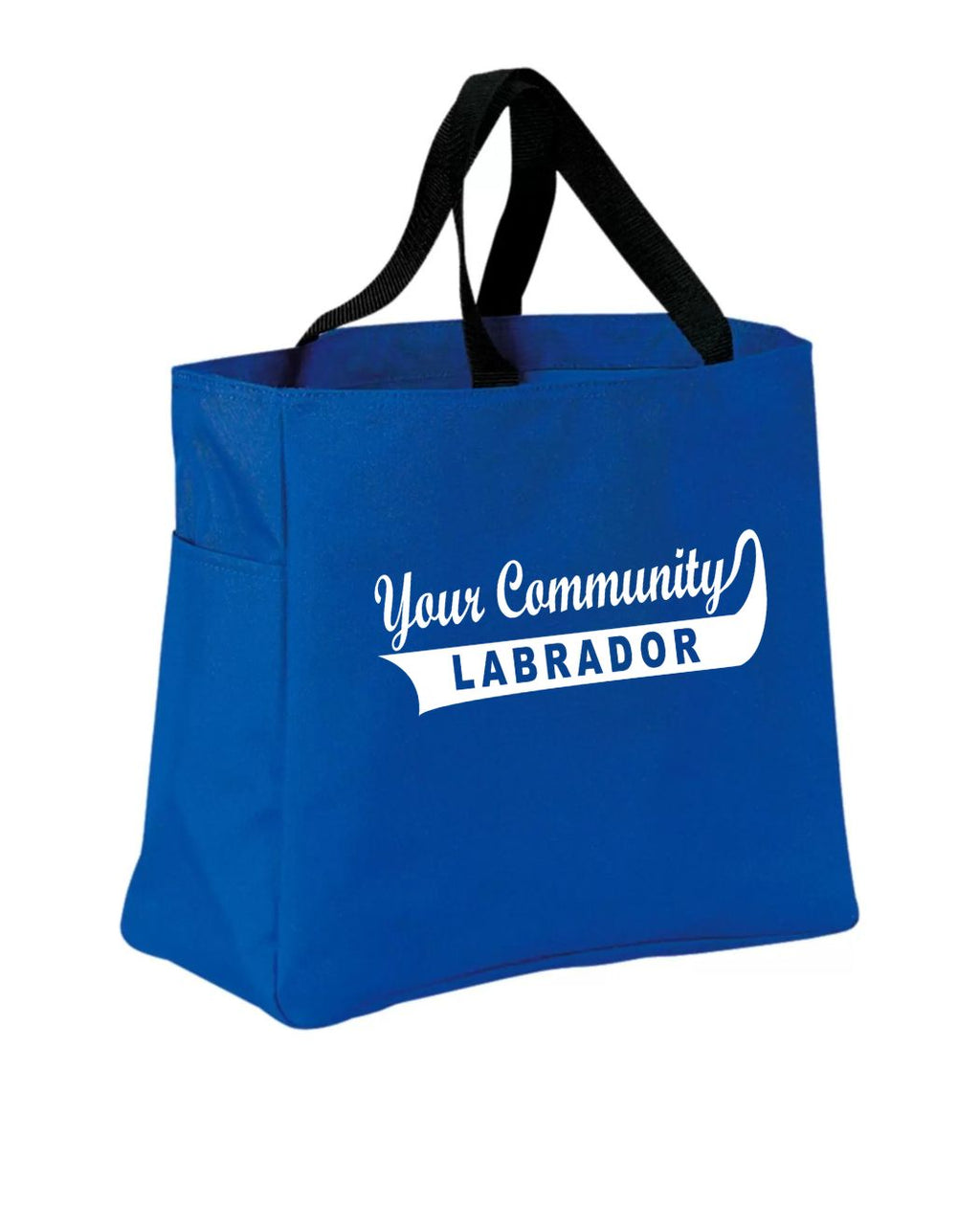 Custom Your Community Swoop Labrador Tote Bag