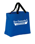 Custom Your Community Swoop Labrador Tote Bag