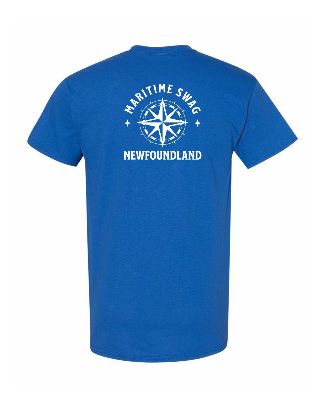 Maritime Swag Newfoundland Compass Left Chest and Back Men's Tee