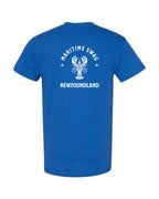 Maritime Swag NFLD Mandala white Lobster Left Chest and Back Men's Tee