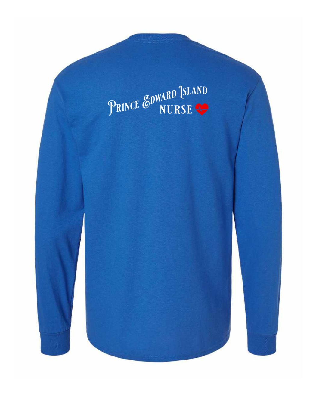 Prince Edward Island Nurse Left Chest and Back Long Sleeve