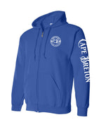 Born and Raised CB Left Chest and Sleeve Zip Hoodie - Unisex