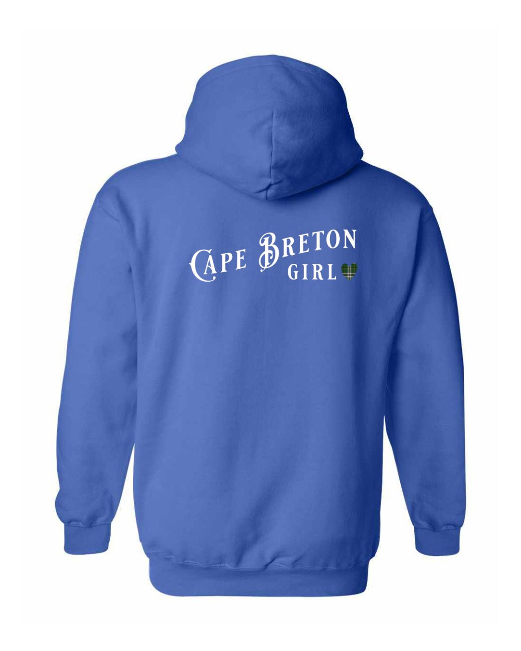 Cape Breton Girl Tartan Left Chest and Back Pullover Hoodie