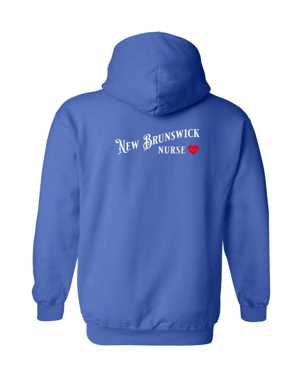 New Brunswick Nurse Left Chest and Back Pullover Hoodie