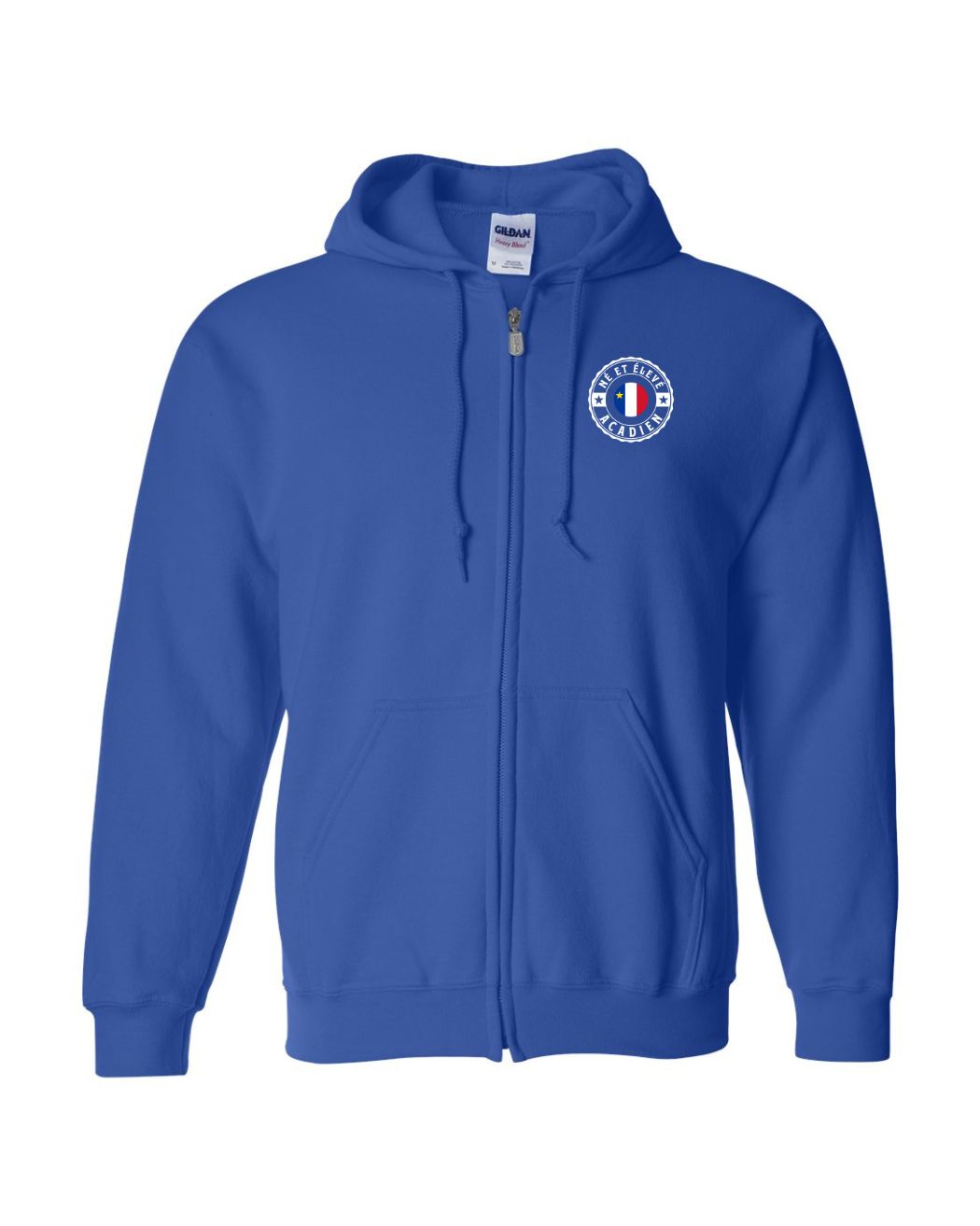 Ne Et Eleve Acadien Left Chest Only French Zip Hoodie