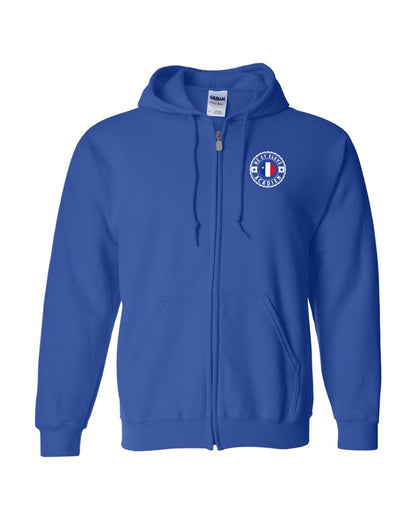 Ne Et Eleve Acadien Left Chest Only French Zip Hoodie