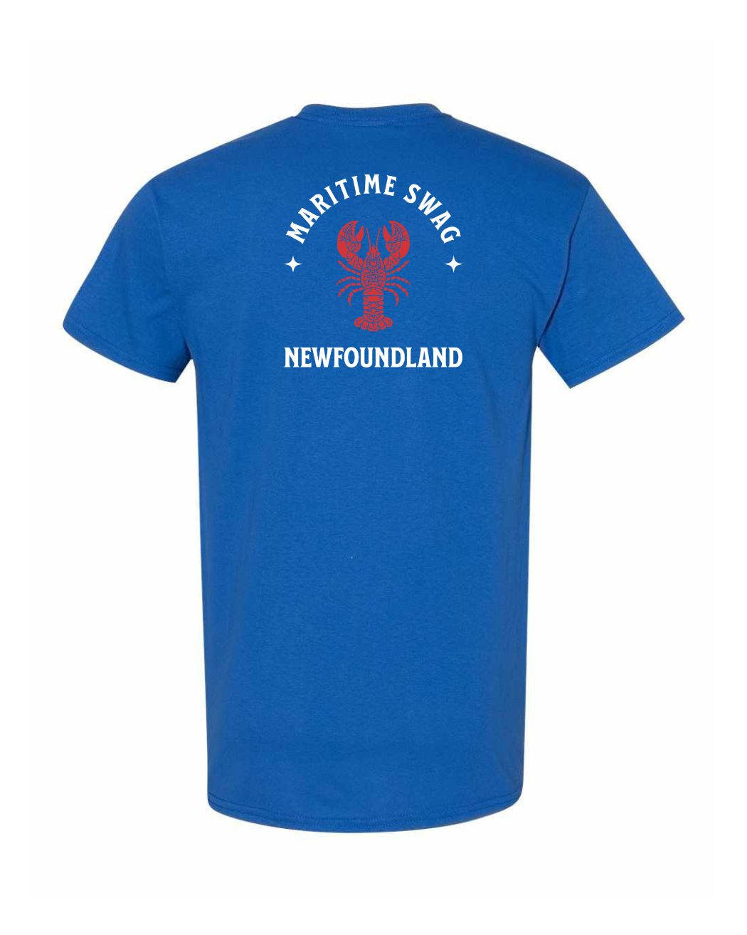Maritime Swag NFLD Mandala Red Lobster Left Chest and Back Men's Tee