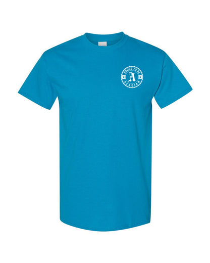 Proud to be Acadian Left Chest Only Mens Tee
