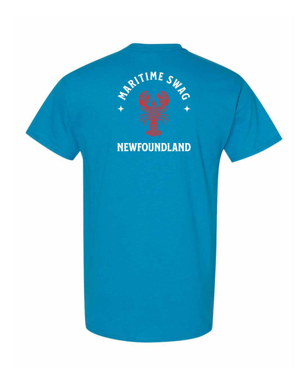Maritime Swag NFLD Mandala Red Lobster Left Chest and Back Men's Tee