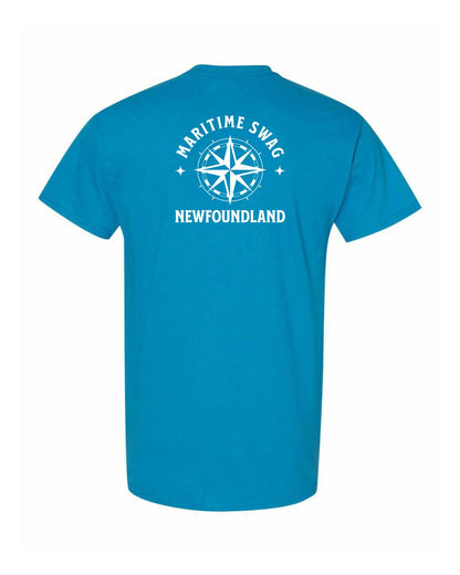Maritime Swag Newfoundland Compass Left Chest and Back Men's Tee