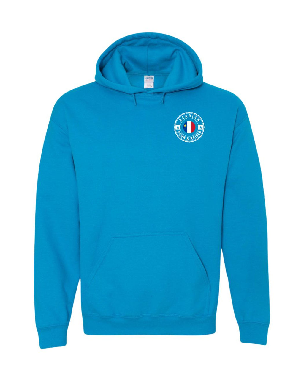 Acadian Born And Raised Left Chest Only Pullover Hoodie - Unisex