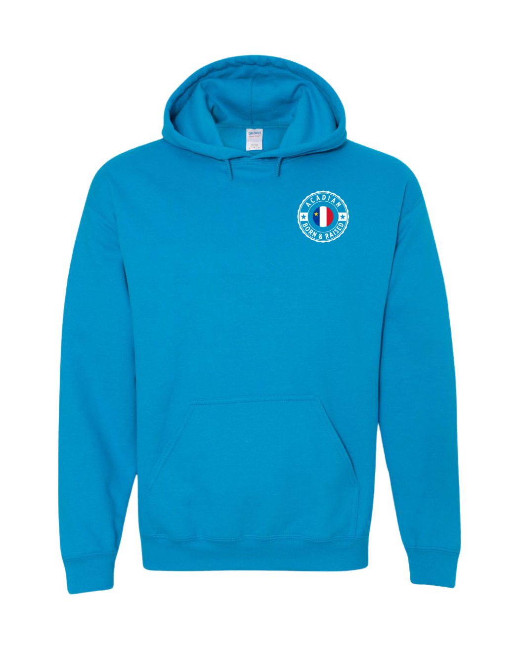 Acadian Born And Raised Left Chest Only Hoodie