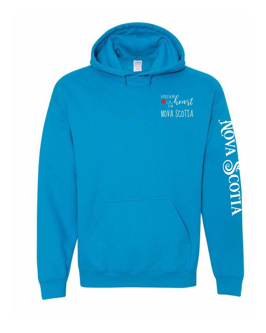A piece of my Heart NS ( Red Heart ) Left Chest and Sleeve Pullover Hoodie - Unisex
