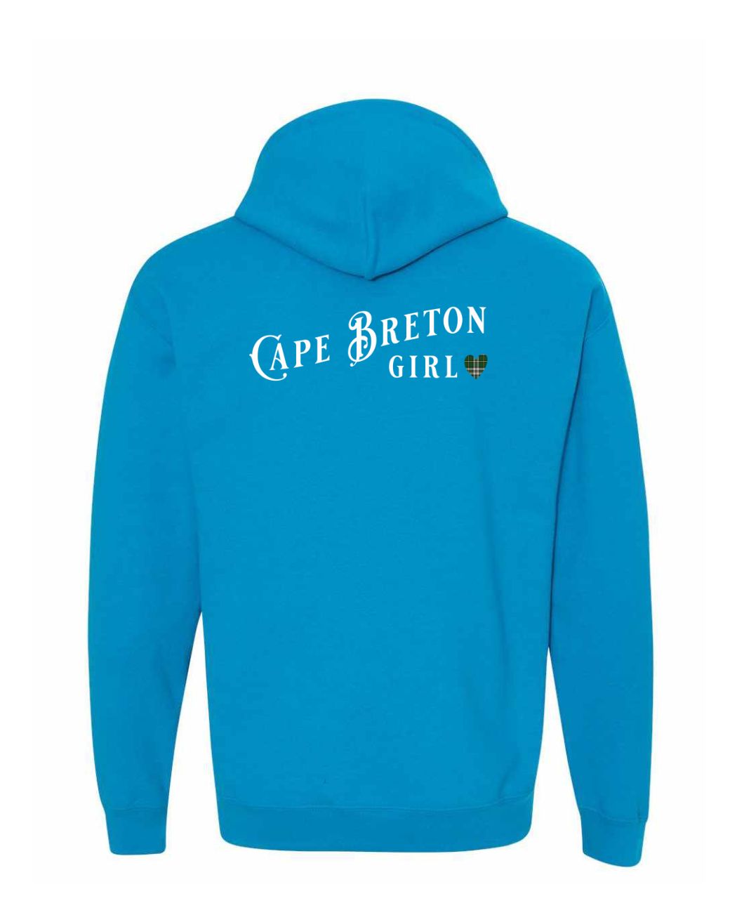 Cape Breton Girl Tartan Left Chest and Back Pullover Hoodie