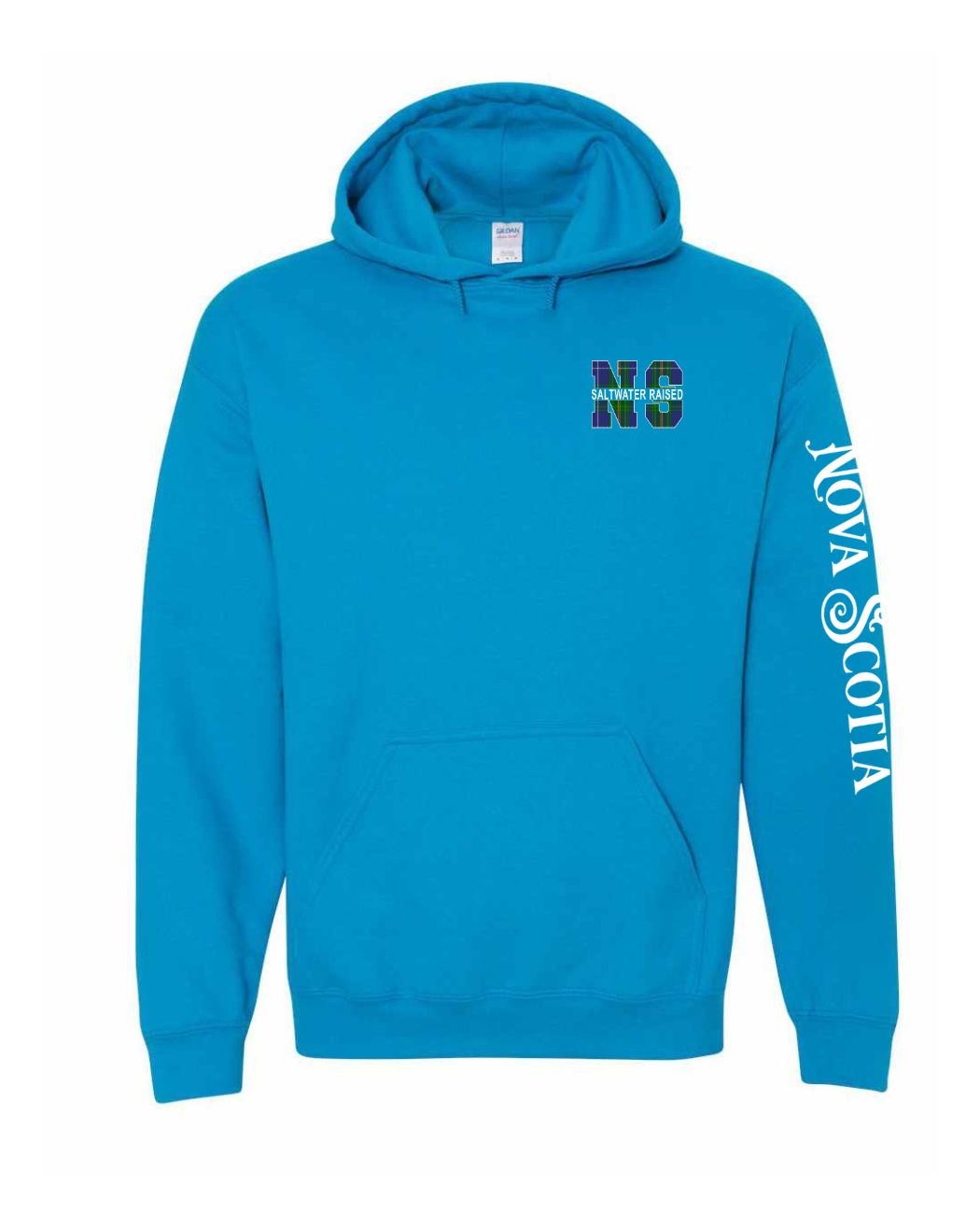 Product of Nova Scotia Left Chest and Sleeve Pullover Hoodie