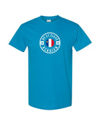 Ne Et Eleve Acadien with Acadian Flag Center Men's Tee