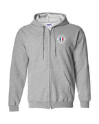 Ne Et Eleve Acadien Left Chest Only French Zip Hoodie - Unisex