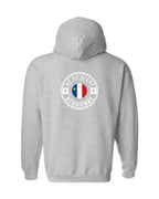 Ne Et Eleve Acadienne Flag Left Chest and Back Zip Hoodie French - Unisex
